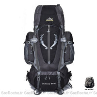 Sac randonnée grande capacité - modèle Noir - Sac Roche ™