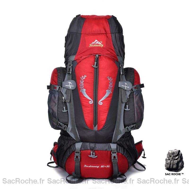 Sac de randonnée grande capacité - Rouge - Sac à dos de randonnée Sac à dos