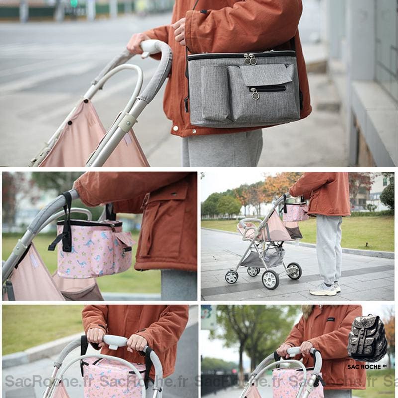 Sac Rangement Accessoire Poussette Bébé À Dos