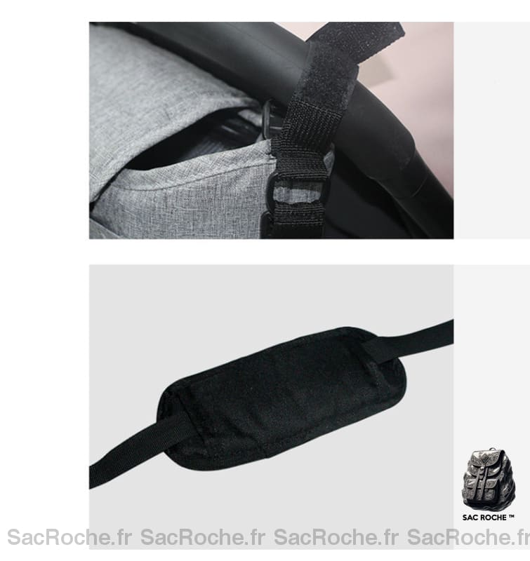 Sac Rangement Poussette Couleur Unie À Dos Bébé