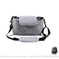Sac rangement poussette couleur unie - modèle Gris - Sac Roche ™