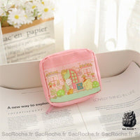 Sac rangement serviettes hygiéniques femme - modèle Rose - Sac Roche ™