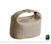 Sac Raphia Femme Main Beige À