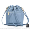 Sac Seau Cuir Élégant Petit Main Bleu Sac À Main Femme