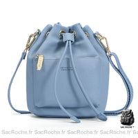 Sac Seau Cuir Élégant Petit Main - modèle Bleu - Sac Roche ™