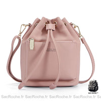 Sac Seau Cuir Élégant Petit Main - modèle Rose - Sac Roche ™
