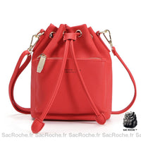 Sac Seau Cuir Élégant Petit Main - modèle Rouge - Sac Roche ™