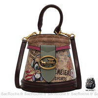 Sac Seau Femme Cuir - modèle Rose / 18.5x16x12cm - Sac Roche ™