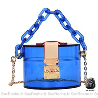 Sac Seau Femme Élégant - modèle Bleu / 12 x 12 x 9cm - Sac Roche ™