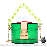 Sac Seau Femme Élégant - modèle Vert / 12 x 12 x 9cm - Sac Roche ™