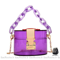 Sac Seau Femme Élégant - modèle Violet / 12 x 12 x 9cm - Sac Roche ™