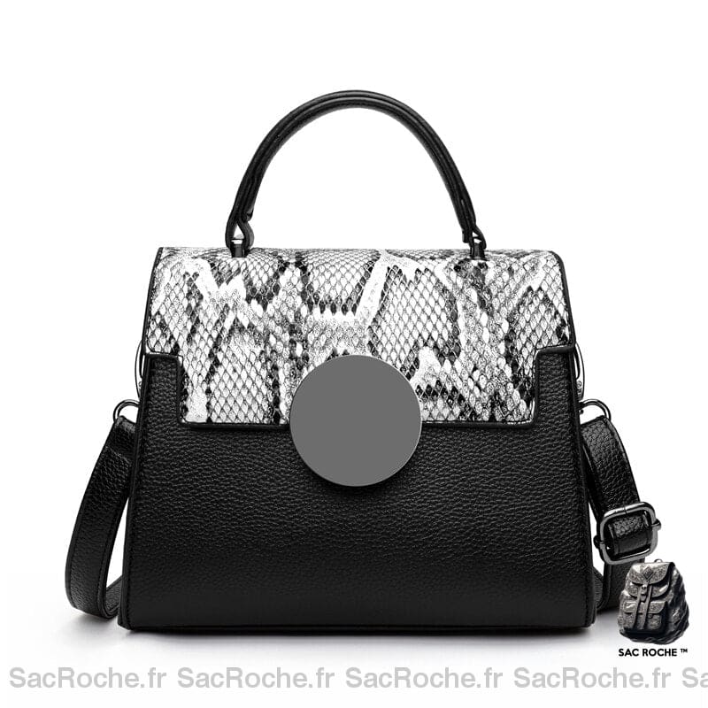 Sac Serpent Cuir Mini Gris Petit Sac À Main