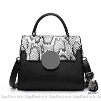 Sac serpent cuir mini - modèle Gris - Sac Roche ™