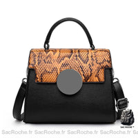 Sac serpent cuir mini - modèle Marron - Sac Roche ™