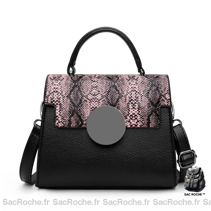 Sac Serpent Cuir Mini Rose Petit Sac À Main