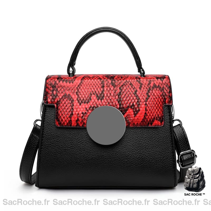 Sac Serpent Cuir Mini Rouge Petit Sac À Main