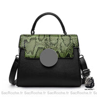 Sac serpent cuir mini - modèle Vert - Sac Roche ™