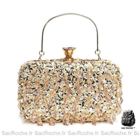 Sac Soirée Femme - modèle Doré - Sac Roche ™