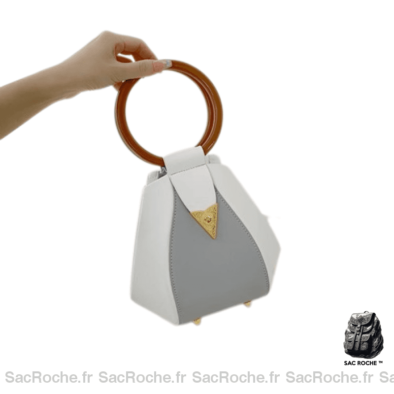 Sac Soirée Femme Gris / 13X12X22Cm À Main