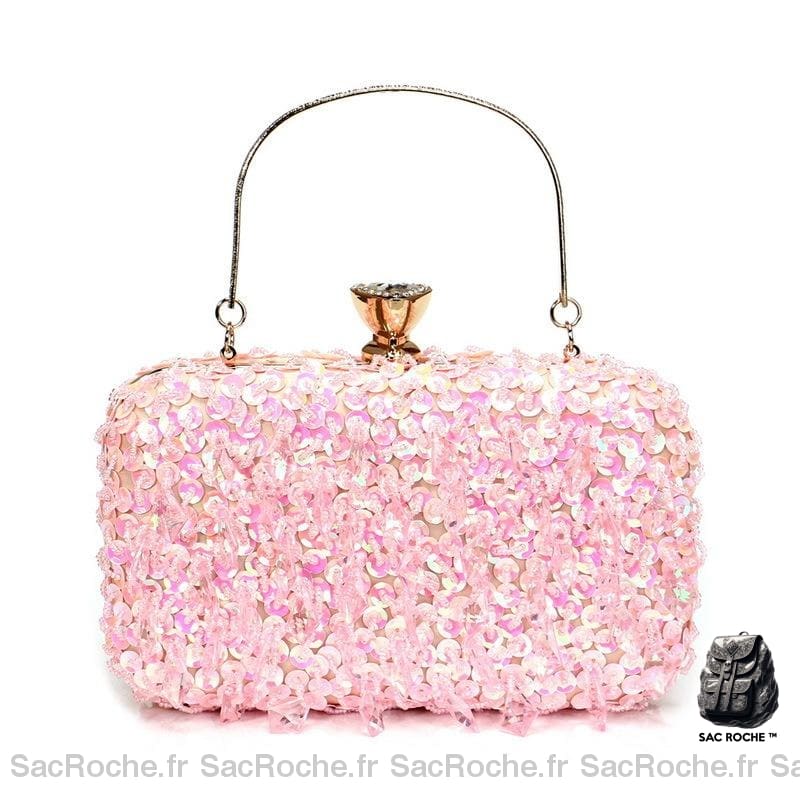 Sac Soirée Femme Rose À Main