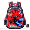 Sac à dos d'école Spider-Man rigolo bleu et rouge avec un fond blanc