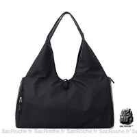 Sac sport femme nylon rose - modèle Noir - Sac Roche ™