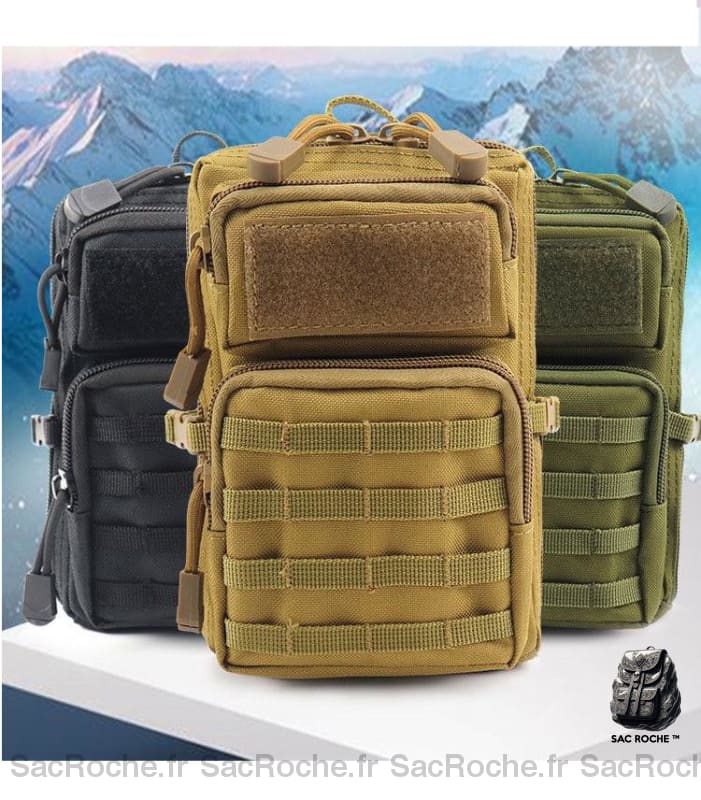 Sac Tactique Avec Ceinture Hanche À Dos Homme