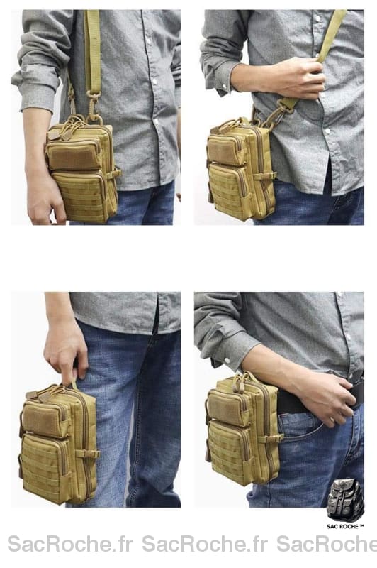 Sac Tactique Avec Ceinture Hanche À Dos Homme