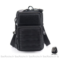 Sac tactique avec ceinture hanche - modèle Noir - Sac Roche ™