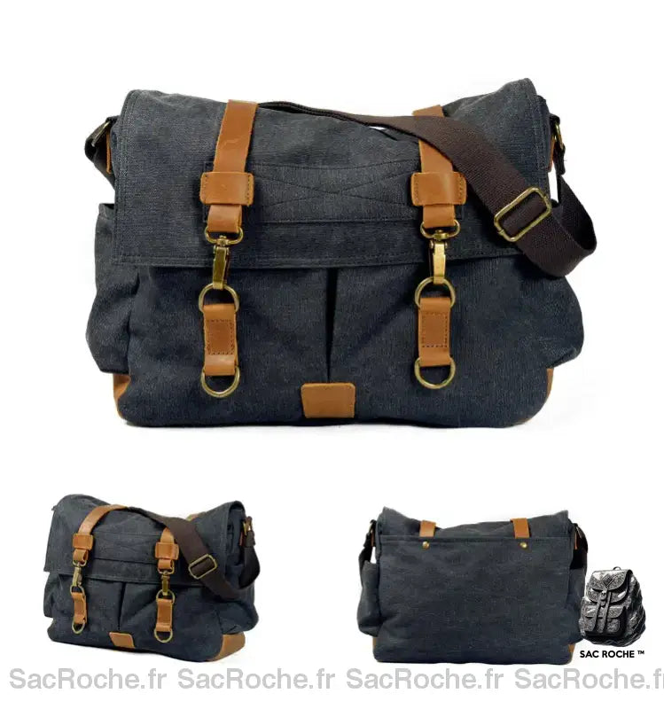 Sac Toile Bandoulière Homme À Dos