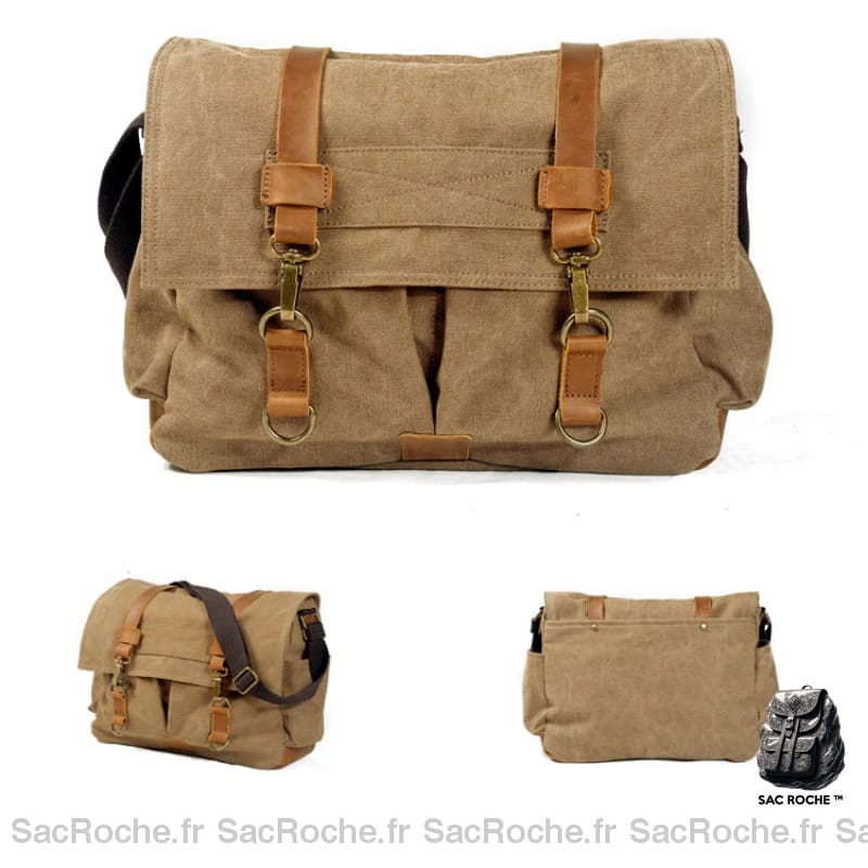 Sac Toile Bandoulière Homme À Dos