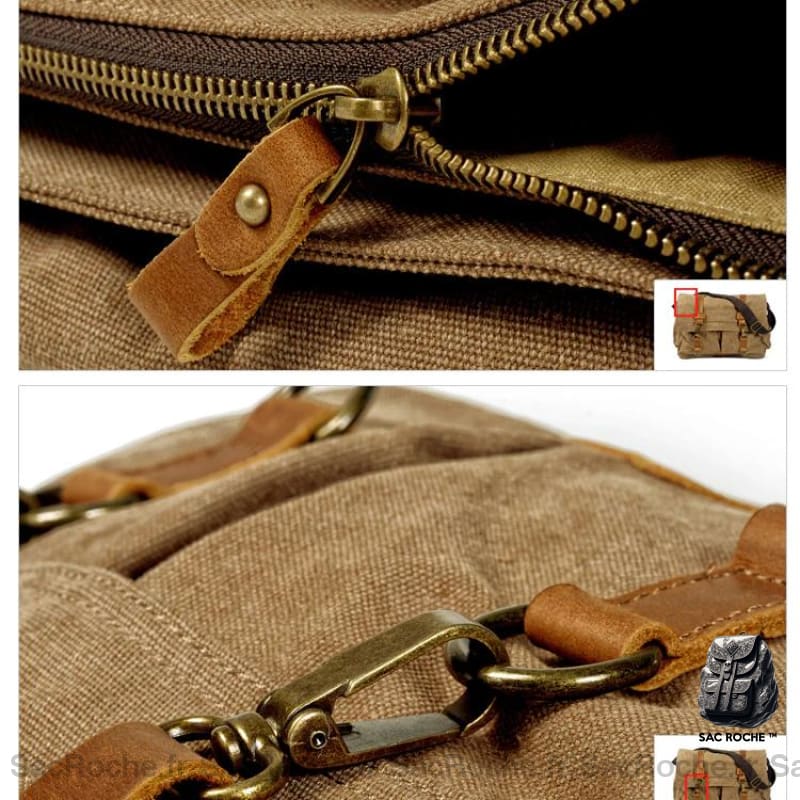 Sac Toile Bandoulière Homme À Dos