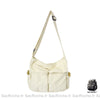 Sac Toile Besace Femme Blanc / 35 X15 X 40Cm