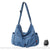 Sac Toile Besace Femme - modèle Bleu / 35 x15 x 40cm - Sac Roche ™