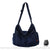 Sac Toile Besace Femme - modèle Bleu marine / 35 x15 x 40cm - Sac Roche ™
