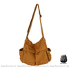 Sac Toile Besace Femme Orange / 35 X15 X 40Cm