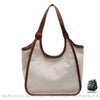 Sac Toile Cuir Femme Décontracté Blanc / 30X13X28Cm À Main