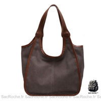 Sac Toile Cuir Femme Décontracté Gris / 30X13X28Cm À Main
