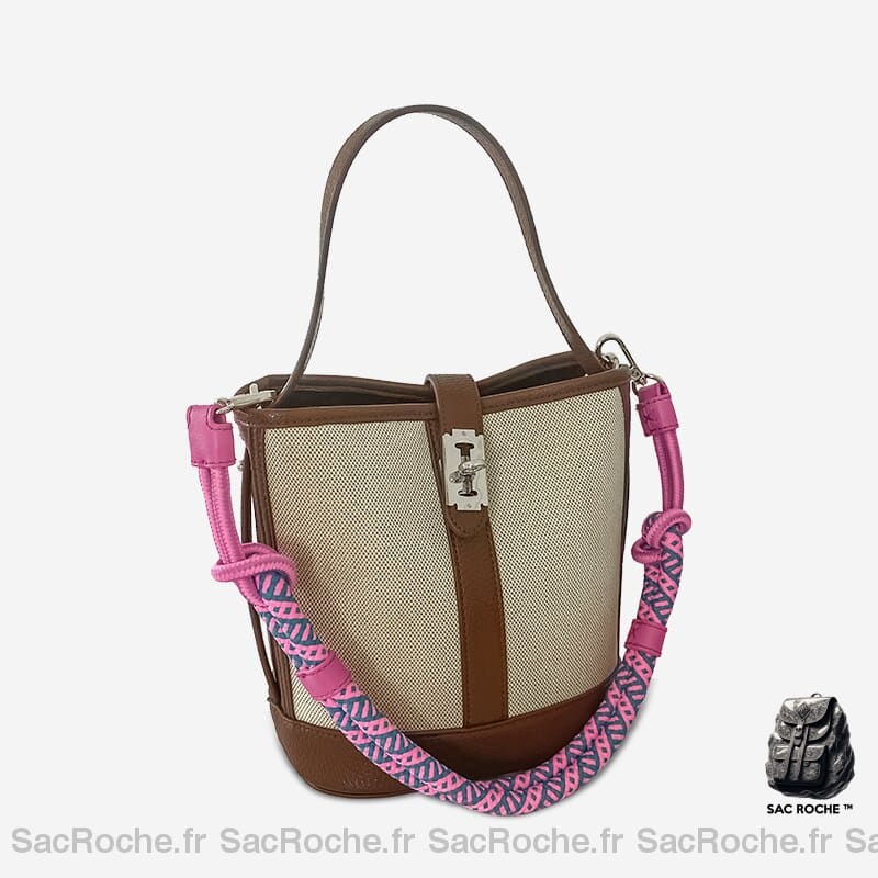 Sac Toile Femme Élégant Marron À Main