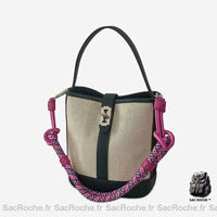 Sac Toile Femme Élégant - modèle Noir - Sac Roche ™
