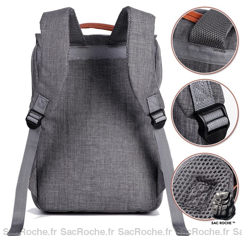 Sac Toile Vintage Maxi À Dos Femme