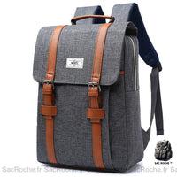 Sac Toile Vintage Maxi - modèle Gris - Sac Roche ™