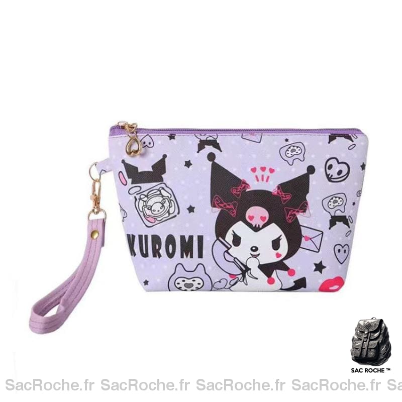 Sac Toilette Pu Motif Dessin Besace Femme