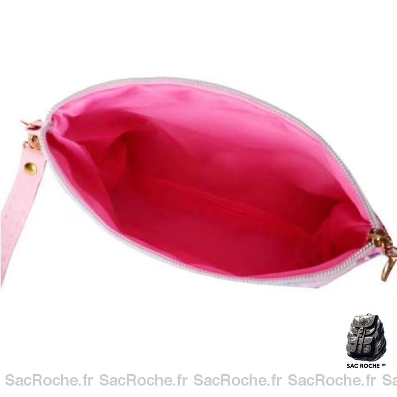 Sac Toilette Pu Motif Dessin Besace Femme