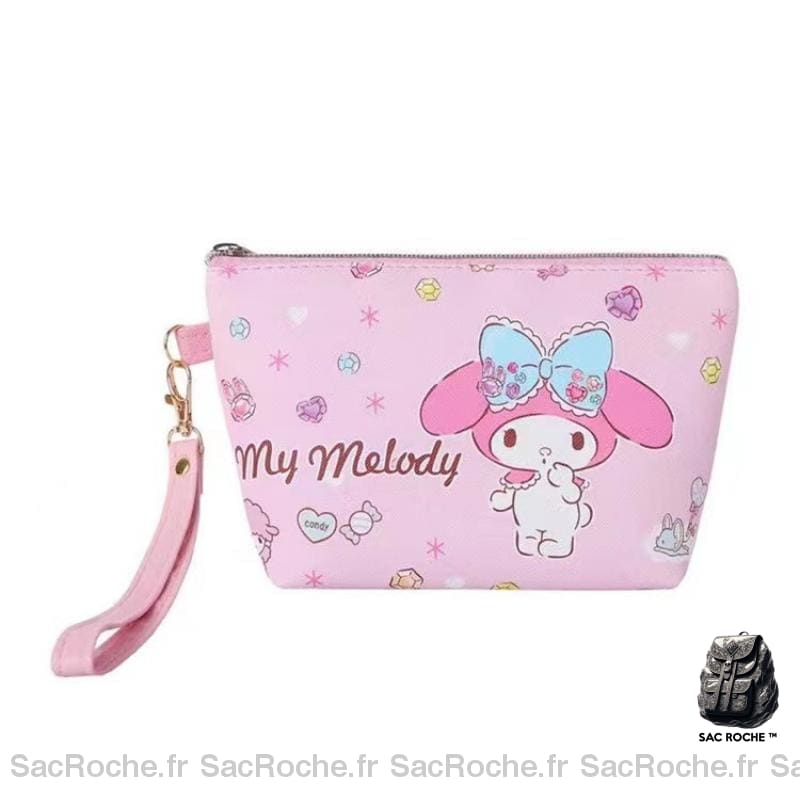 Sac Toilette Pu Motif Dessin Besace Femme