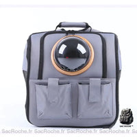 Sac transport chat confortable - modèle Gris - Sac Roche ™