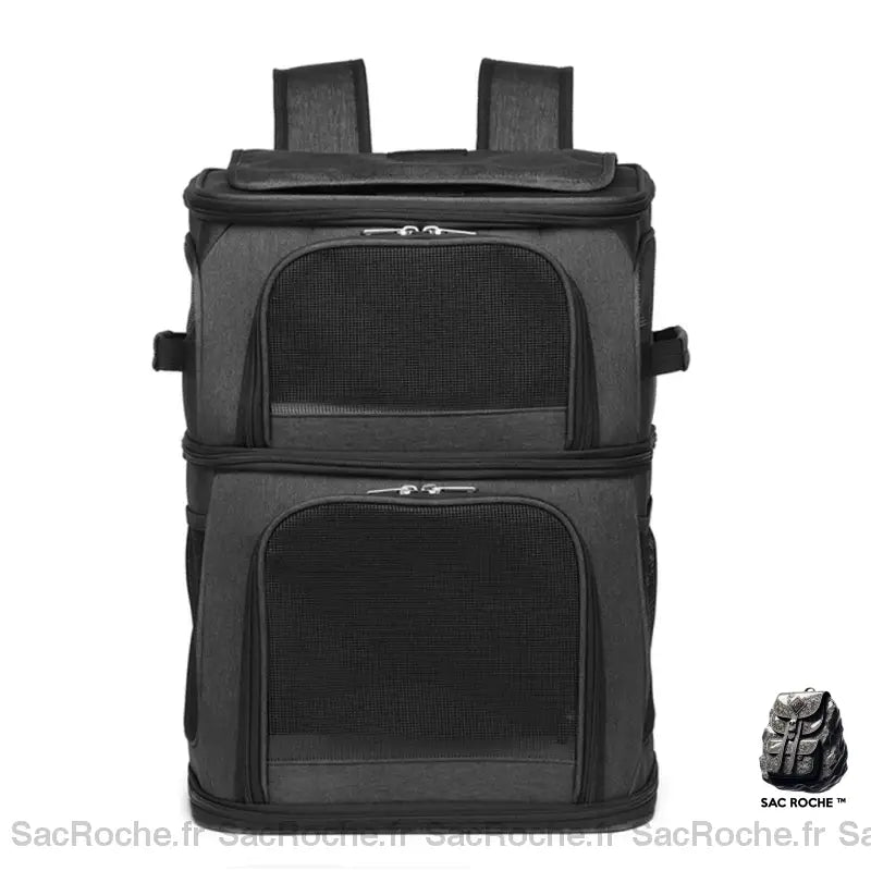 Sac Transport Double Chat Noir Sac À Dos