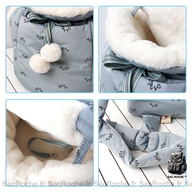 Sac Transport Semi-Fermé Pour Chiot Et Chat À Dos Homme