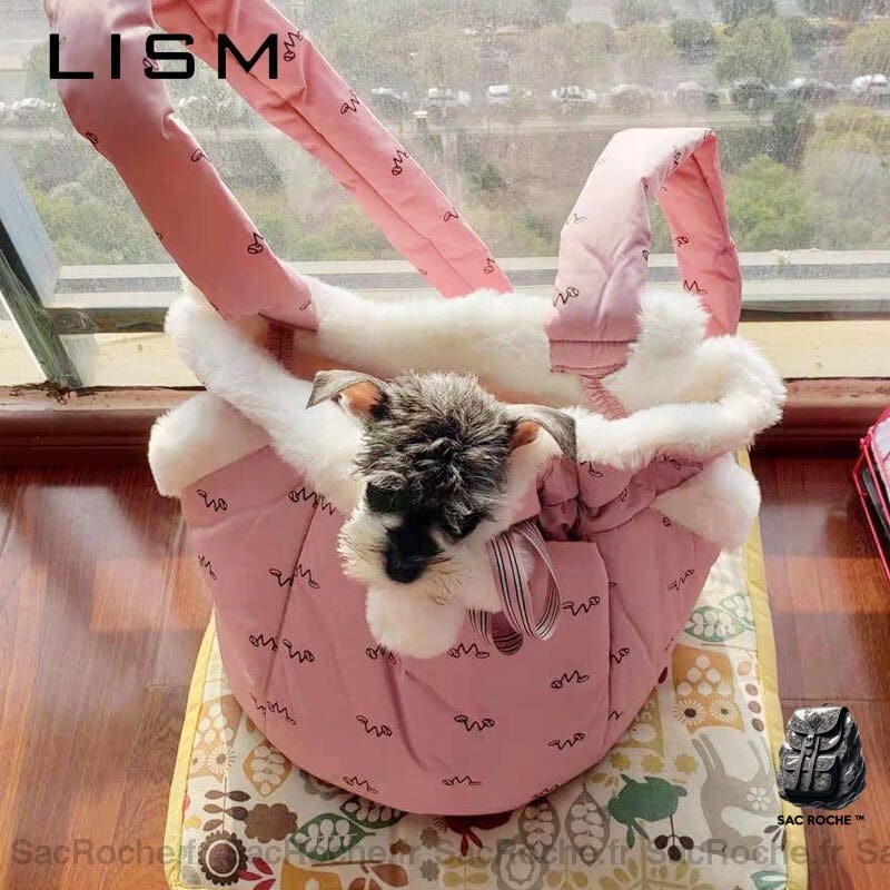 Sac Transport Semi-Fermé Pour Chiot Et Chat À Dos Homme