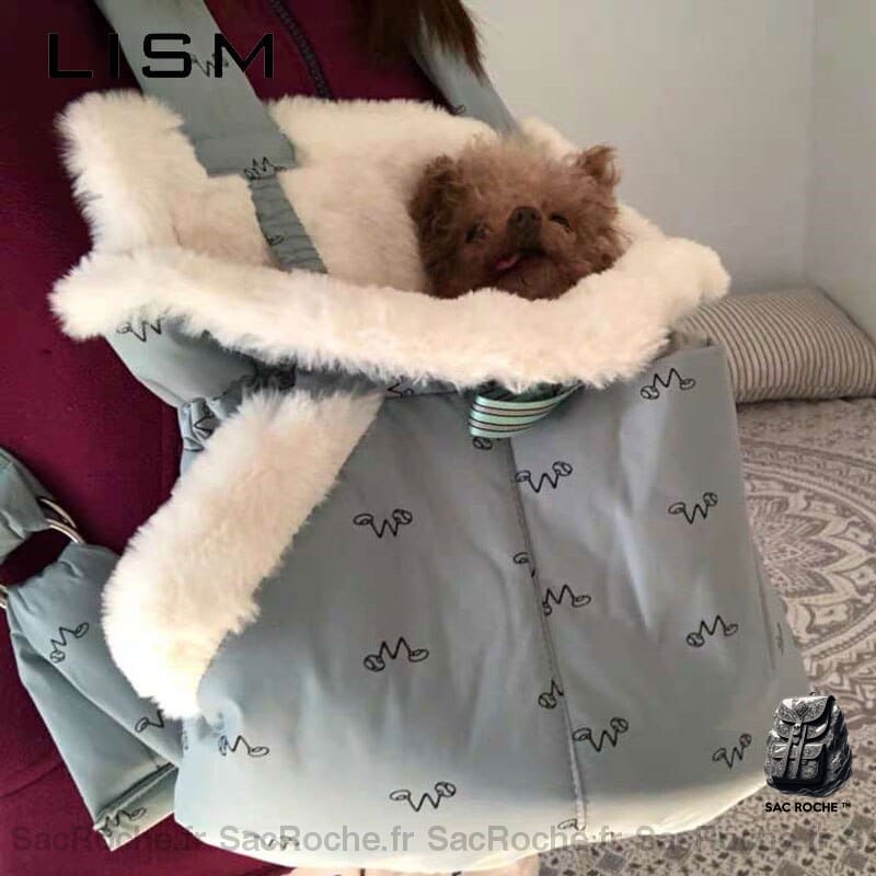 Sac Transport Semi-Fermé Pour Chiot Et Chat À Dos Homme